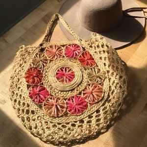 Vintage farmers market or beach bag